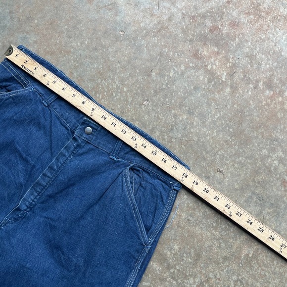 Vintage Hercules Vat Dyed Union Made Denim Carpenter Pants Blue Sears 36x27 - Picture 8 of 12